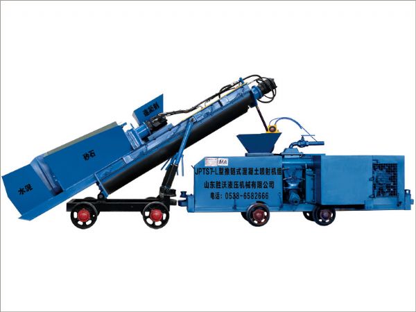 JPTS7-L 型推鏈（liàn）式混凝土（tǔ）噴射機組（液壓傳動）與傳統機械傳動產品改進（jìn）對比說明